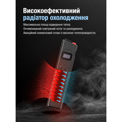 Ультратонкий фонарь (кастет) Klarus FlatTac X1 4200 лм/2700 mAh. Black фото 10