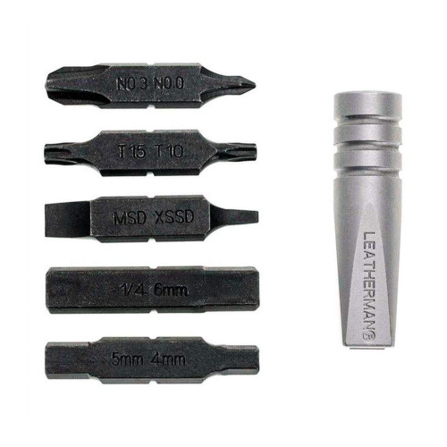 Переходник-битодержатель + биты Leatherman Removable Bit Driver на крестовую отвертку мультитула (931012) фото 5