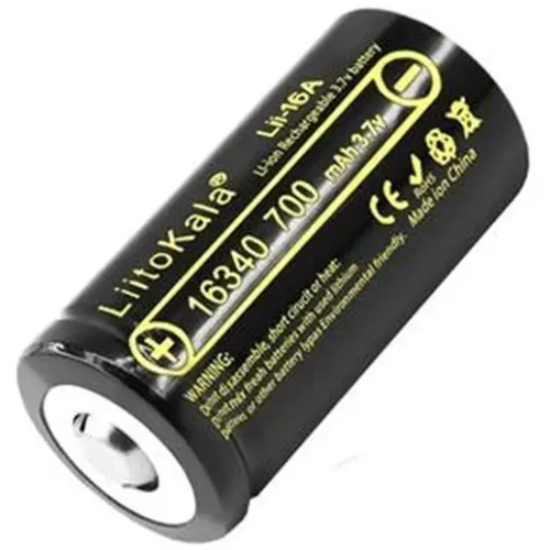 Акумулятор LiitoKala Lii-16A 16340 700 mah фото