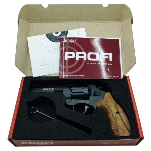 Револьвер Флобера ZBROIA PROFI-4" (чорний / дерево) фото 8