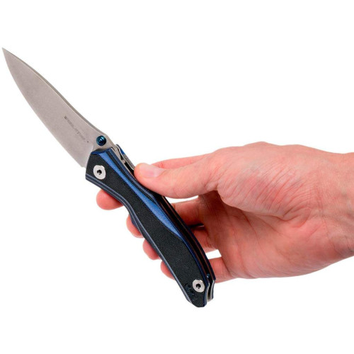 Нож Real Steel E802 Horus Black/Blue (7432) фото 8