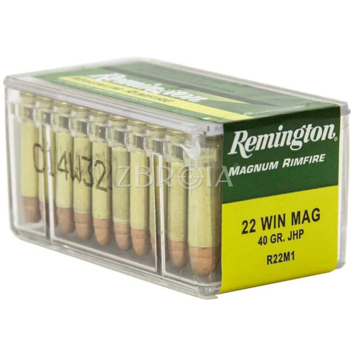 Патрон Remington кал. 22 WMR куля JHP, маса 2.6 гр/40 гран фото 2