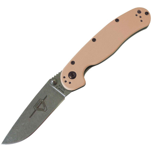Нож Ontario RAT II Folder Stonewash фото