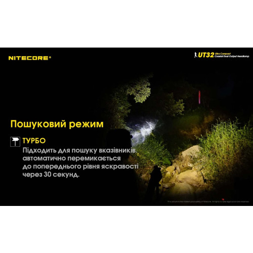 Ліхтар налобний Nitecore UT32 фото 19