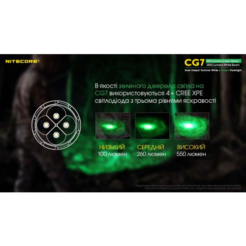 Ліхтар Nitecore CG7 фото 4