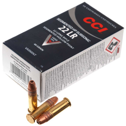 Патрон CCI Subsonic Segmented кал. 22 LR куля CPSHP, маса 2.6 гр/40 гран фото