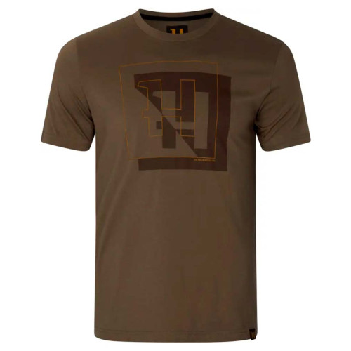 Футболка Harkila H-logo S/S T-Shirt (3XL, Brown) фото