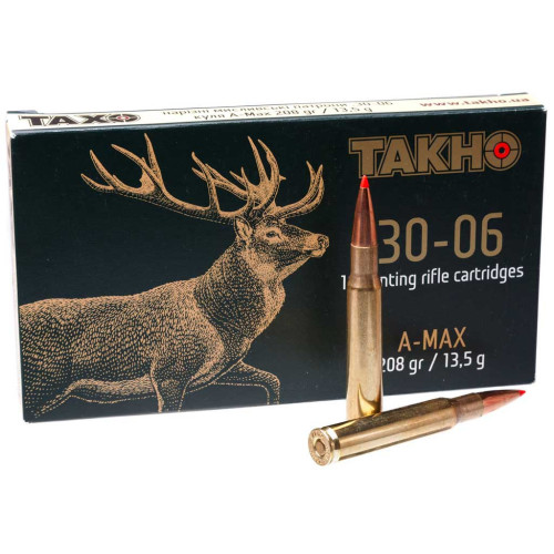 Патрон ТАХО кал. 30-06 пуля A-Max, масса 13.5 гр/208 гран фото