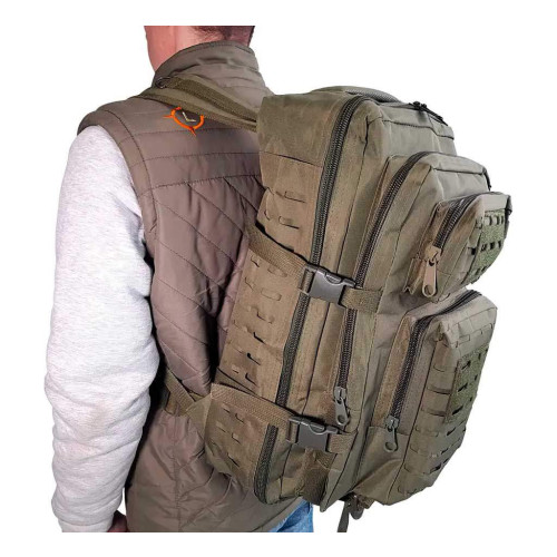 Рюкзак LeRoy Tactical на 36 литров (олива) фото 2