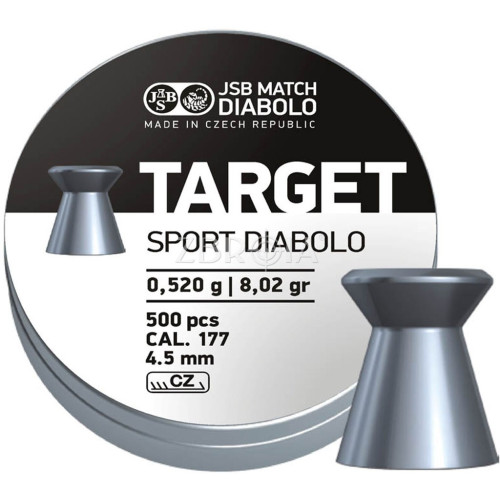 Кульки JSB Diabolo Target Sport (4.5 мм, 0.52 г, 500 шт.) фото