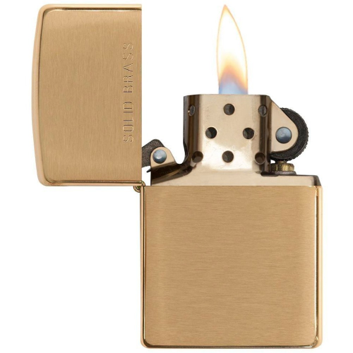 Запальничка ZIPPO 204 Br Fin Solid Brass фото 3