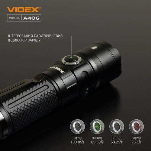 Портативный светодиодный фонарь VIDEX VLF-A406 фото 8