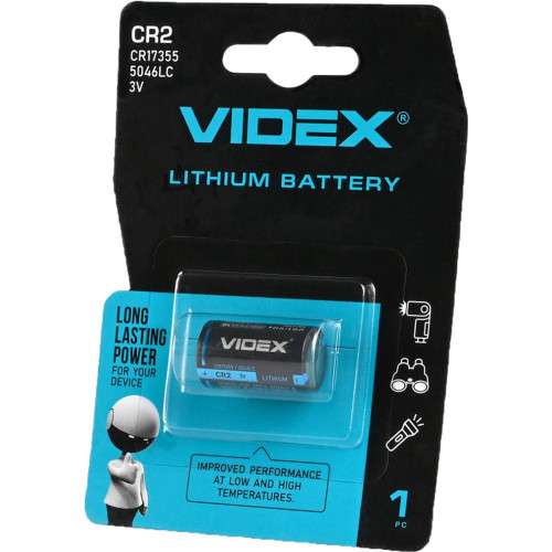 Батарейка літієва Videx CR2 фото
