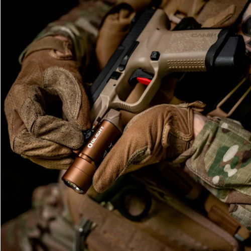 Фонарь Olight PL Turbo Valkyrie. Цвет - desert tan фото 11