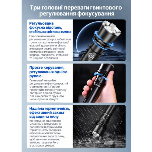 Ручной фонарь Klarus A3 2200 лм/4000 mAh. Black фото 13