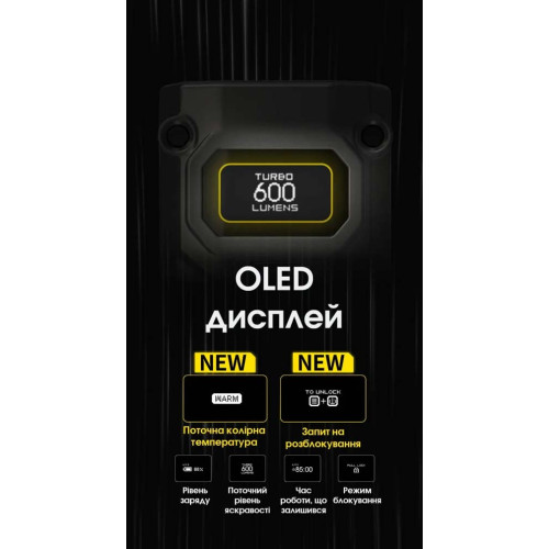 Ліхтар наключний Nitecore TINI 3 MCT чорний фото 12