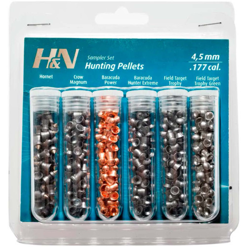 Набор пуль H&N Hunting Pellets (4.5 мм, 215 шт.) 6 видов фото