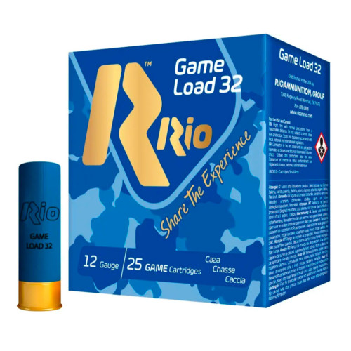 Патрон RIO Game Load-32 кал. 12/70 дробь № 2 (3,45 мм) навеска 32 г фото