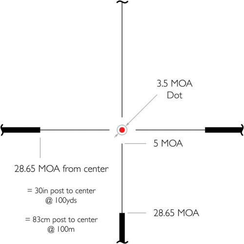 Приціл Hawke Vantage 30 WA 1-4х24 L4A Dot з підсвічуванням фото 3