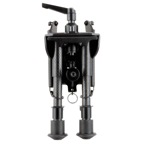 Сошки Vector Optics Carbon Fiber Swivel Bipod на антабку (высота 15.2 - 22.9 см) с переходником на Weaver/Picatinny фото 3