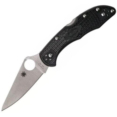 Нож складной Spyderco Delica 4 Flat Ground Black фото