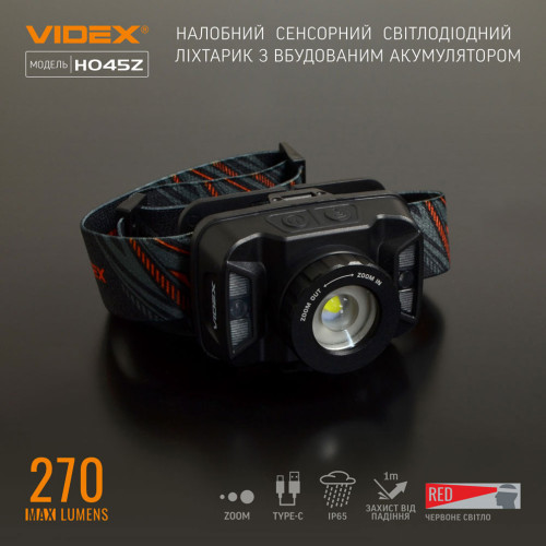 Налобный светодиодный фонарь VIDEX VLF-H045Z фото 5