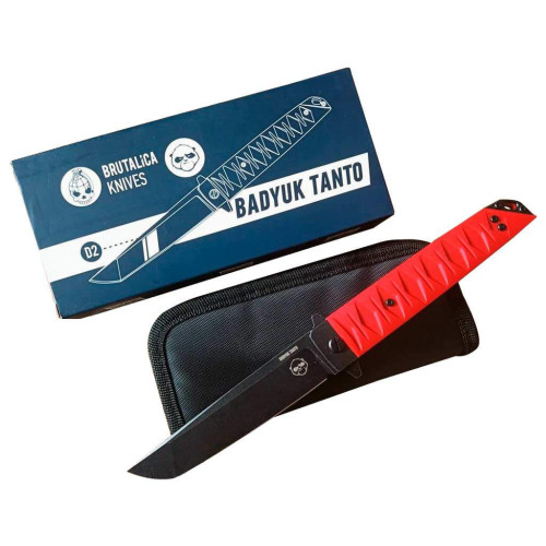 Ніж Brutalica Badyuk-Tanto Red Blackwash фото 2