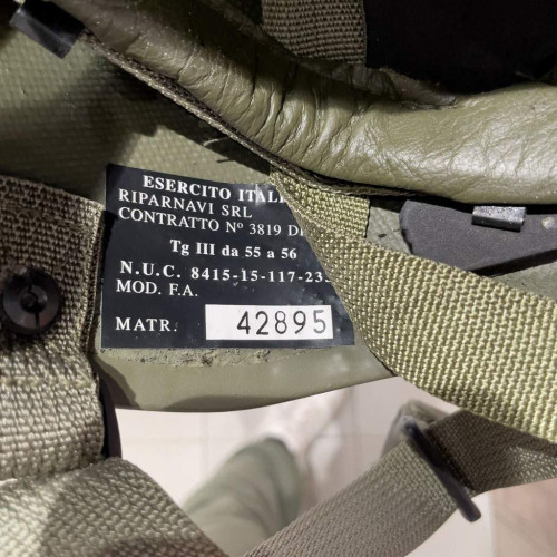Шлем Esercito Italiano Riparnavi SRL Tg 3 55 a 56 фото 3