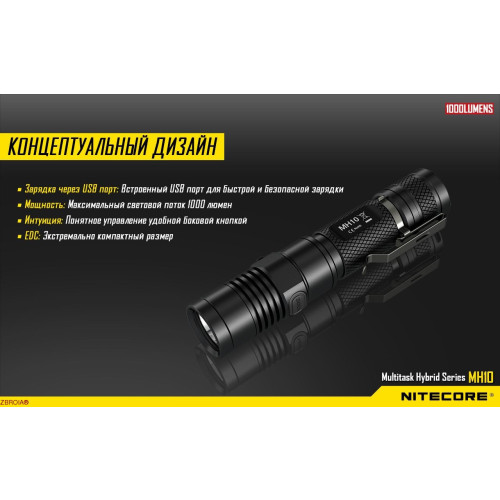 Фонарь Nitecore MH10 фото 16