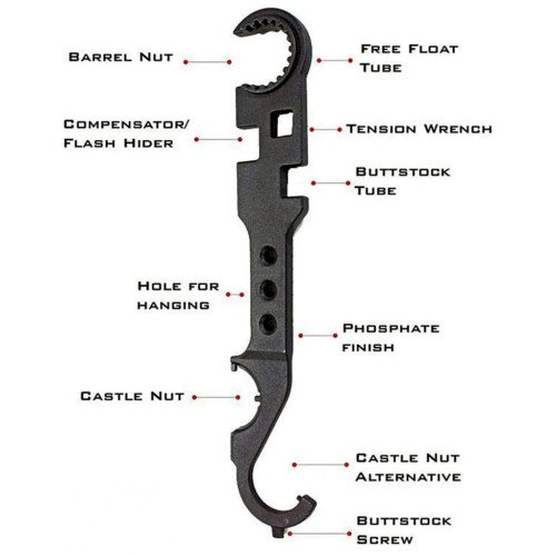 Ключ X-GUN Armorer's Wrench для AR15/M4 фото 6