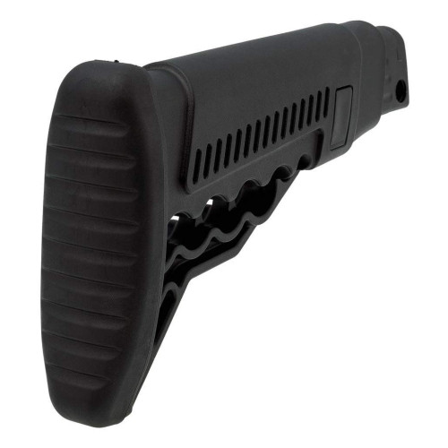 Телескопический приклад DLG Tactical TBS Utility (DLG-081) для помповых ружей Remington, Mossberg, Maverick (черный) с патронташем фото 2