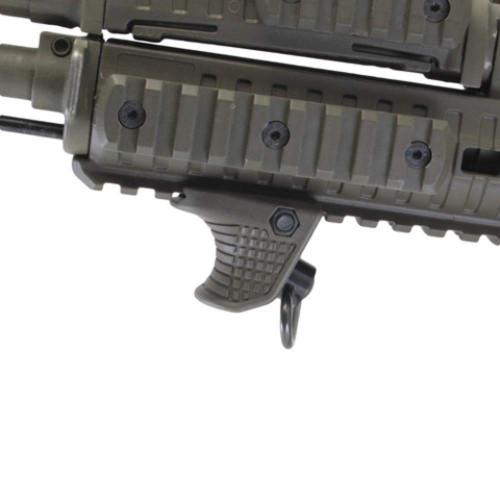 Передняя рукоятка-упор DLG Tactical (DLG-151) на Picatinny, QD для антабки (полимер) черный фото 4