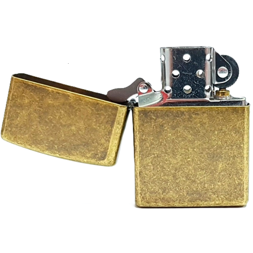 Запальничка ZIPPO 201FB Antique Brass (Антикварна мідь) фото 7
