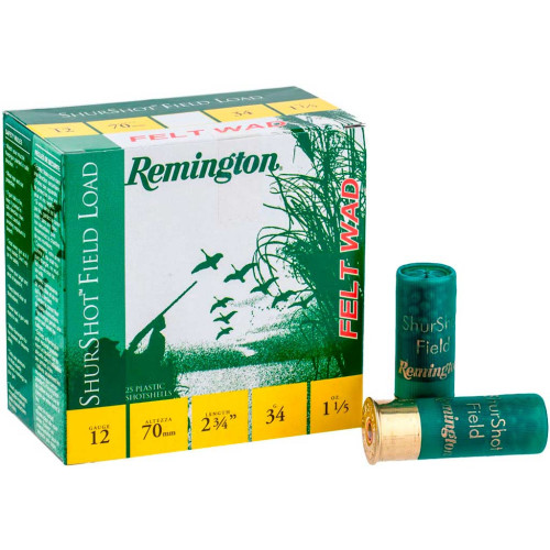 Патрон Remington Shurshot Field Load FW кал. 12/70 дріб №5, навіска 34 гр фото