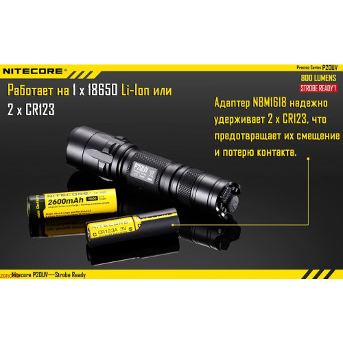 Ліхтар Nitecore P20UV фото 19