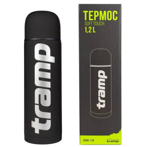 Термос TRAMP Soft Touch 1,2 л Black фото 3