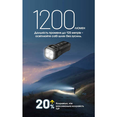 Ліхтар наключний Nitecore TUP2 MCT помаранчевий фото 11