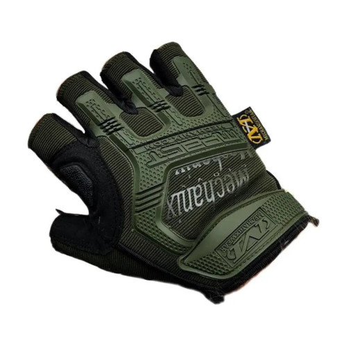 Рукавички Mechanix M-Pact Fingerless (розмір - L, колір - олива) фото