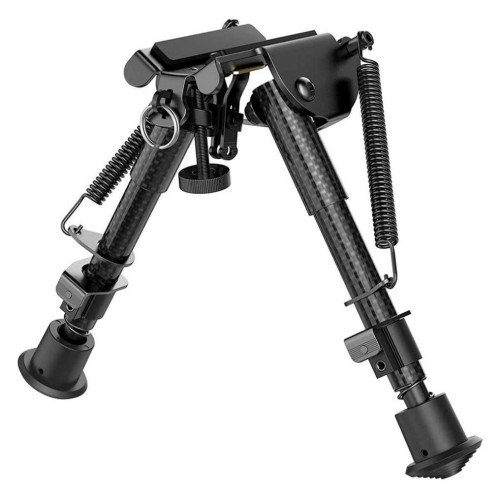 Сошки Buvele Carbon Bipod на антабку (высота 15.2 - 22.9 см) с переходником на Weaver/Picatinny фото 2