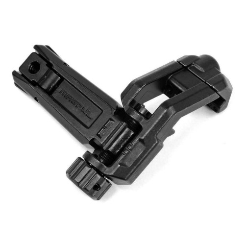 Складной угловой целик Magpul MBUS Pro Offset на планку Picatinny (черный) фото 2