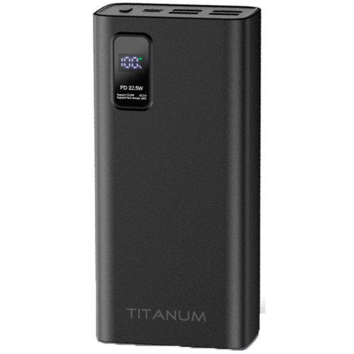 Повербанк Titanum 728S 30000 mAh Black фото