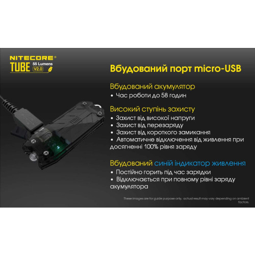 Ліхтар наключний Nitecore TUBE v2.0 2026 оливковий фото 9