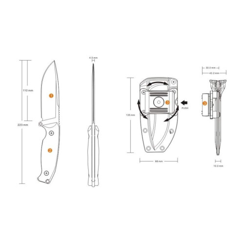 Ніж Ruike Jager F118-G фото 4