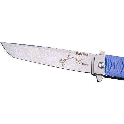 Нож Brutalica Badyuk-Tanto Limited Blue Stonewash фото 3