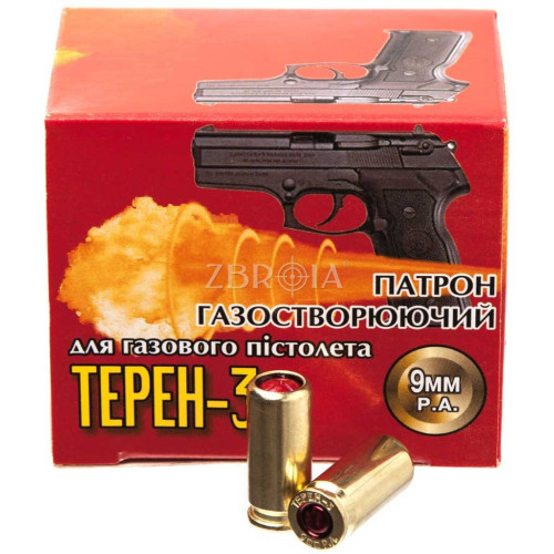 Газовый патрон Терен-3 кал. 9 мм (пистолетный) фото