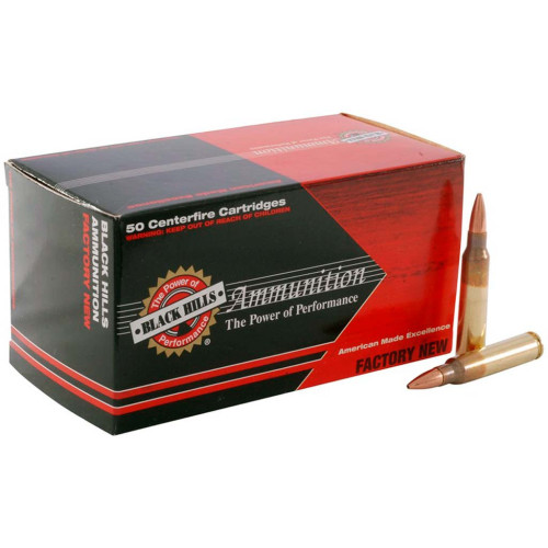 Патрон Black Hills Factory New кал. 223 Rem куля FMJ, маса 3.56 гр/55 гран фото