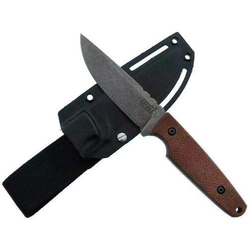 Ніж Za-Pas Handie Stonewash (brown micarta, kydex sheath) фото 2