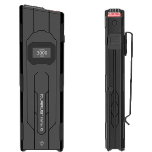 Ультратонкий фонарь Klarus FlatTac X2 3000 лм/1500 mAh. Black фото 4