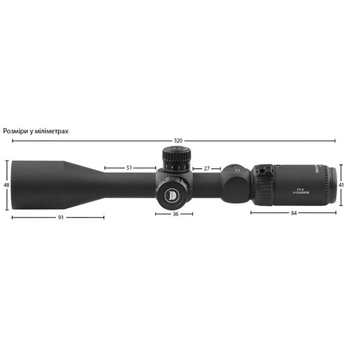 Прицел Discovery Optics VT-Z 3-12x42 SFIR (25.4 мм, подсветка) фото 5