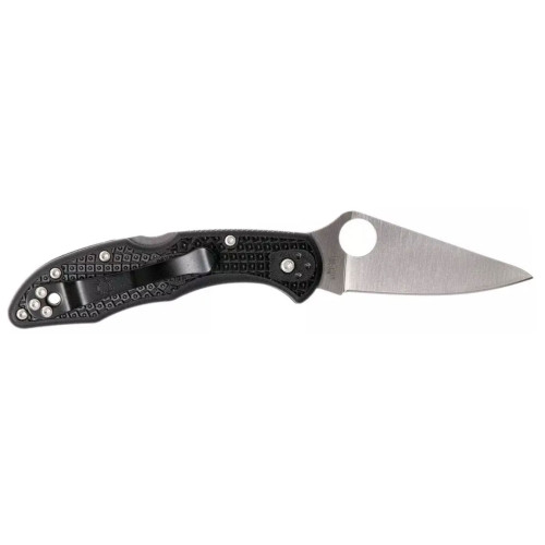 Нож складной Spyderco Delica 4 Flat Ground Black фото 2